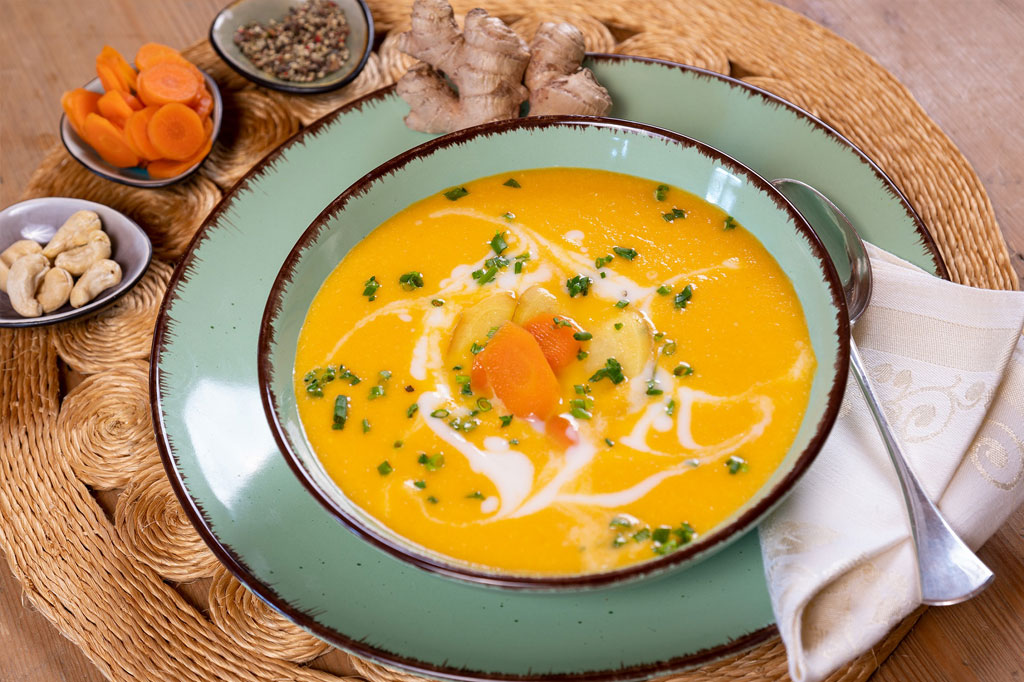Karotten - Ingwer - Kokossuppe